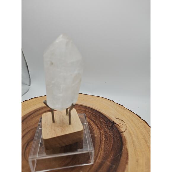 Quartz Crystal Point .49lb With Stand - Picture 4 of 11